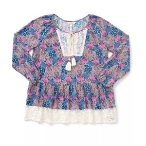 Matilda Jane Sew Perfect Top with tassels and lace
